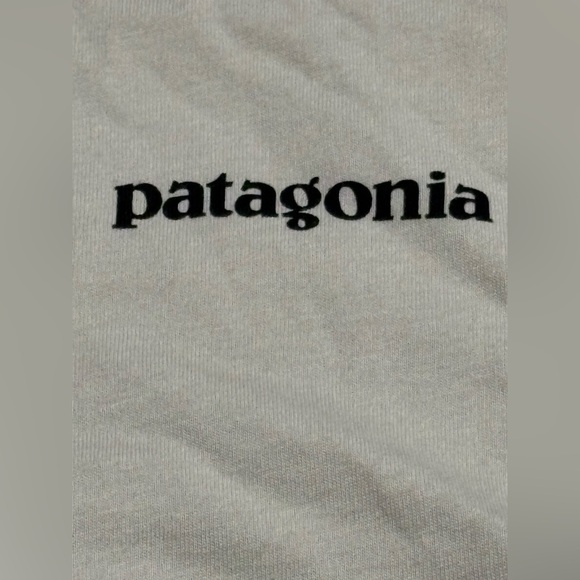 Patagonia T-shirt Men’s X-Large‎ Cream organic cotton back logo Patagonia front - Picture 3 of 6